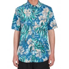 Camisa Manga Corta Volcom Marble Floral Aged Indigo